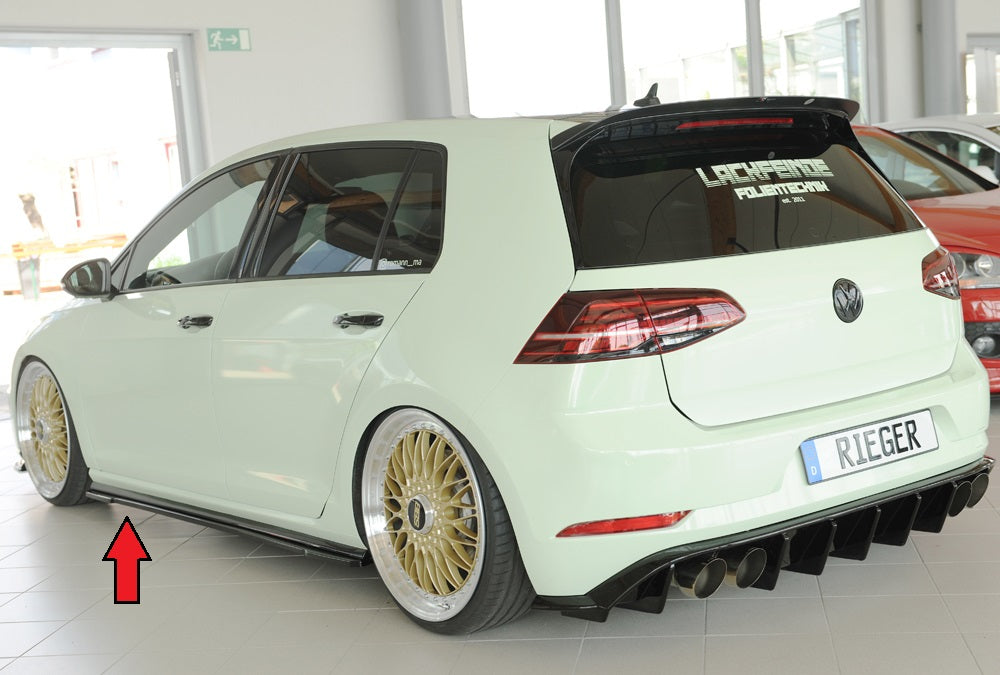 Rieger Seitenschwelleransatz (ca. 19mm) VW Golf 7 GTI 5-tür. 04.13-12.16 (bis Facelift) 00088360