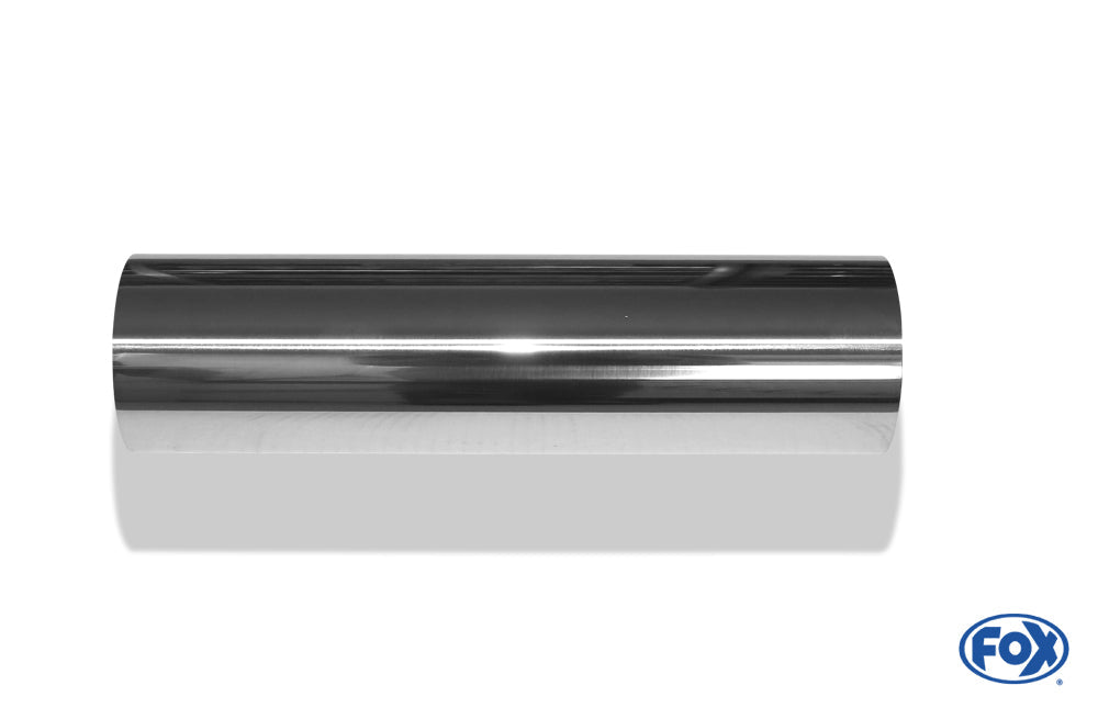 FOX Anschweißendrohr Typ 10 Ø 80 mm / Länge: 300 mm - rund / uneingerollt / gerade / ohne Absorber