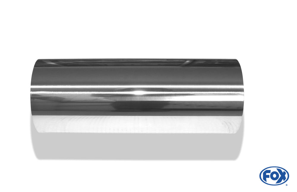 FOX Anschweißendrohr Typ 10 Ø 114 mm / Länge: 300 mm - rund / uneingerollt / gerade / ohne Absorber