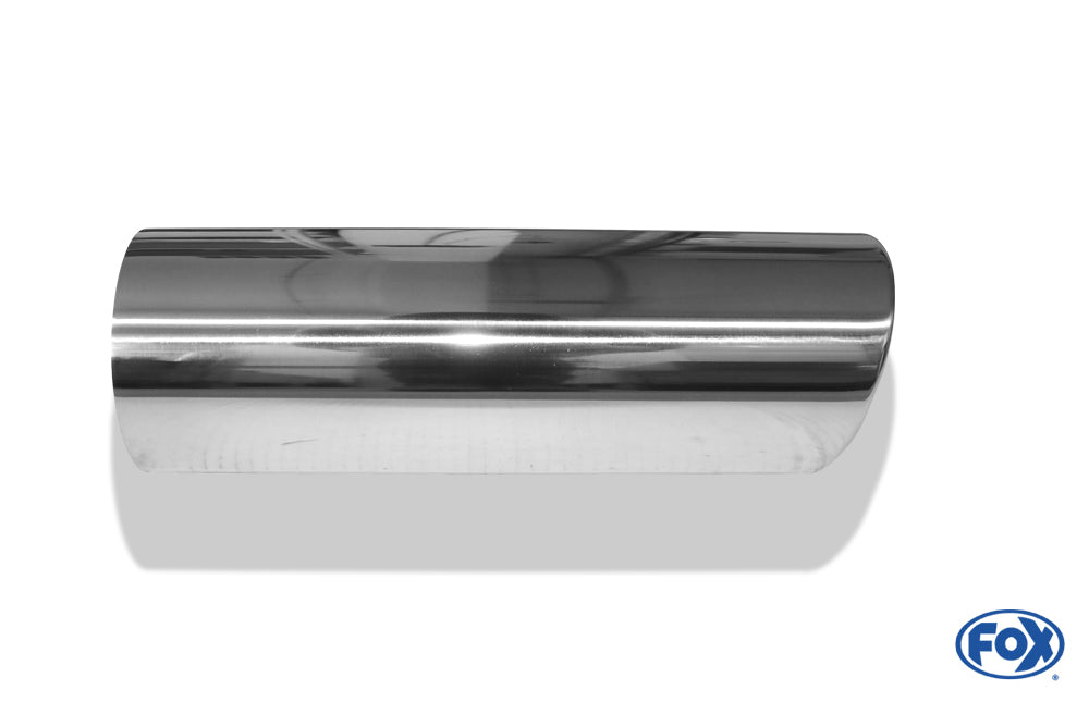 FOX Anschweißendrohr Typ 16 Ø 100 mm / Länge: 300 mm - rund / eingerollt / 15° abgeschrägt / ohne Absorber