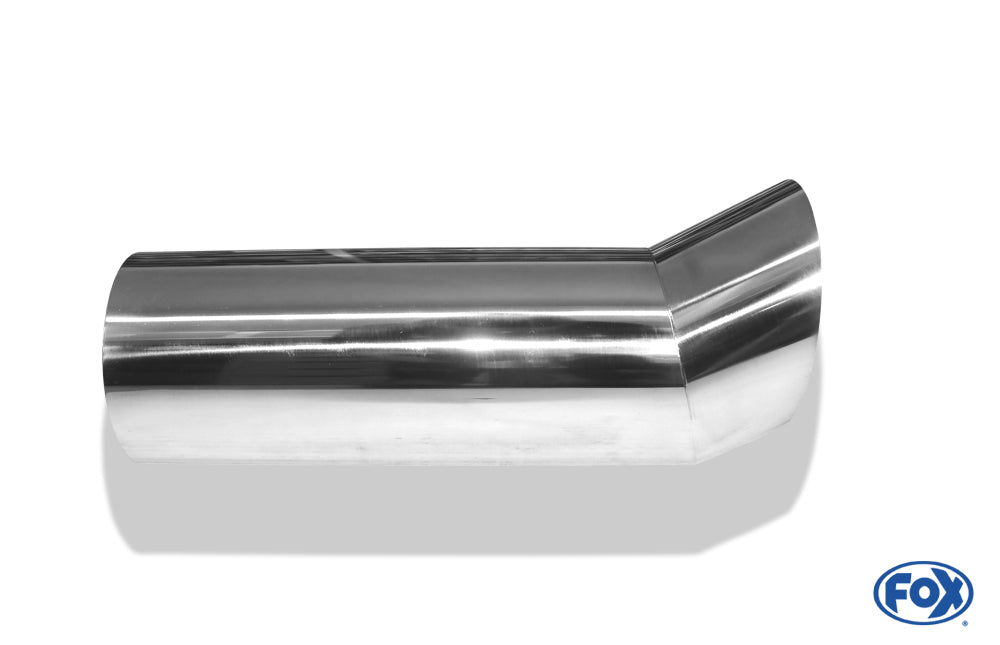 FOX Anschweißendrohr Typ 18 Ø 100 mm / Länge: 300 mm - rund / uneingerollt / FOX-Design / ohne Absorber