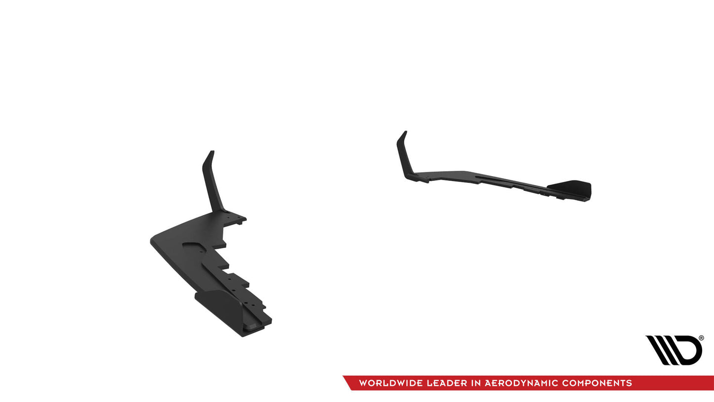Maxton Street Pro Heck Ansatz Flaps Diffusor V.1 +Flaps für BMW M2 G87 schwarz Hochglanz