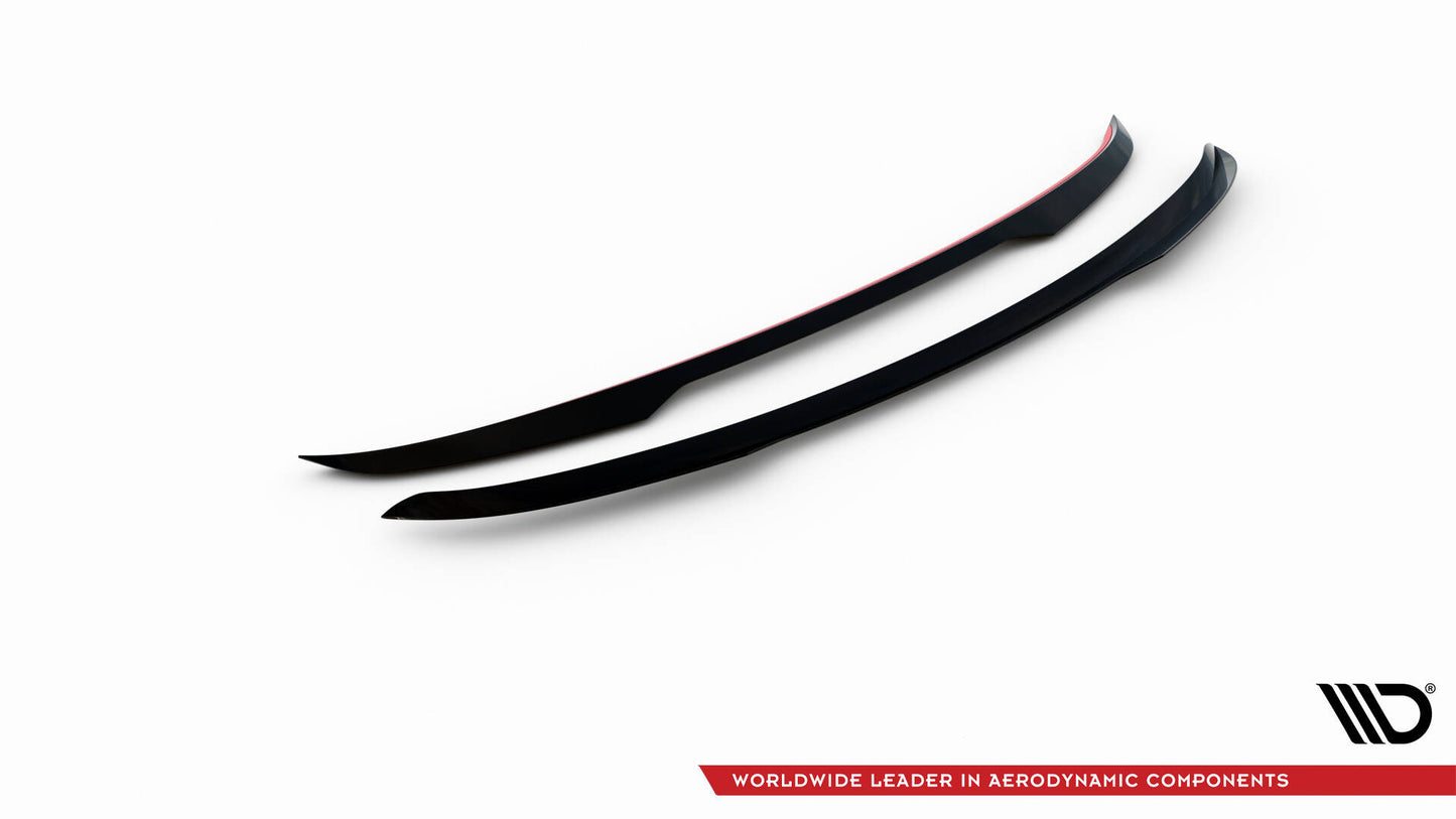 Maxton Spoiler CAP V.2 für Audi A6 Avant C7 schwarz Hochglanz