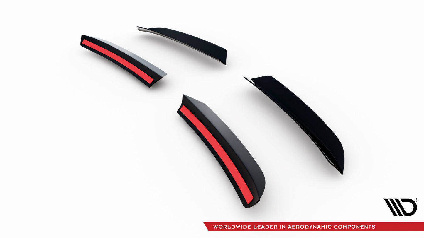 Maxton Spoiler CAP für Ford Transit Connect Mk2 Facelift schwarz Hochglanz