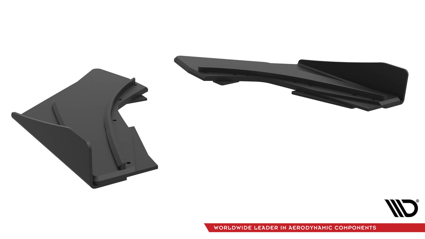 Maxton Street Pro Heck Ansatz Flaps Diffusor +Flaps für Audi S3 Limousine 8V schwarz Hochglanz