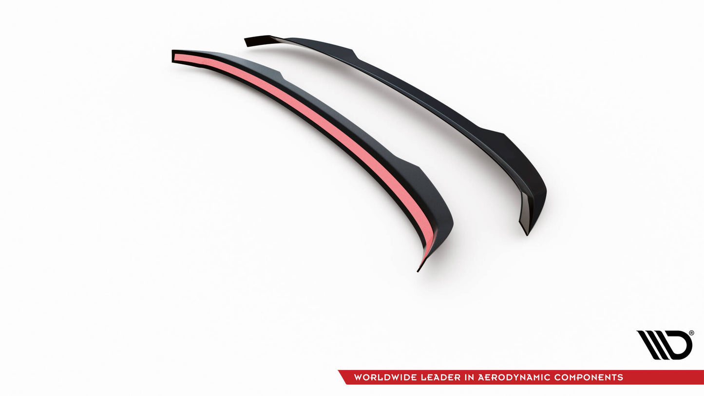 Maxton Spoiler CAP V.2 für BMW 1er E81 Facelift schwarz Hochglanz
