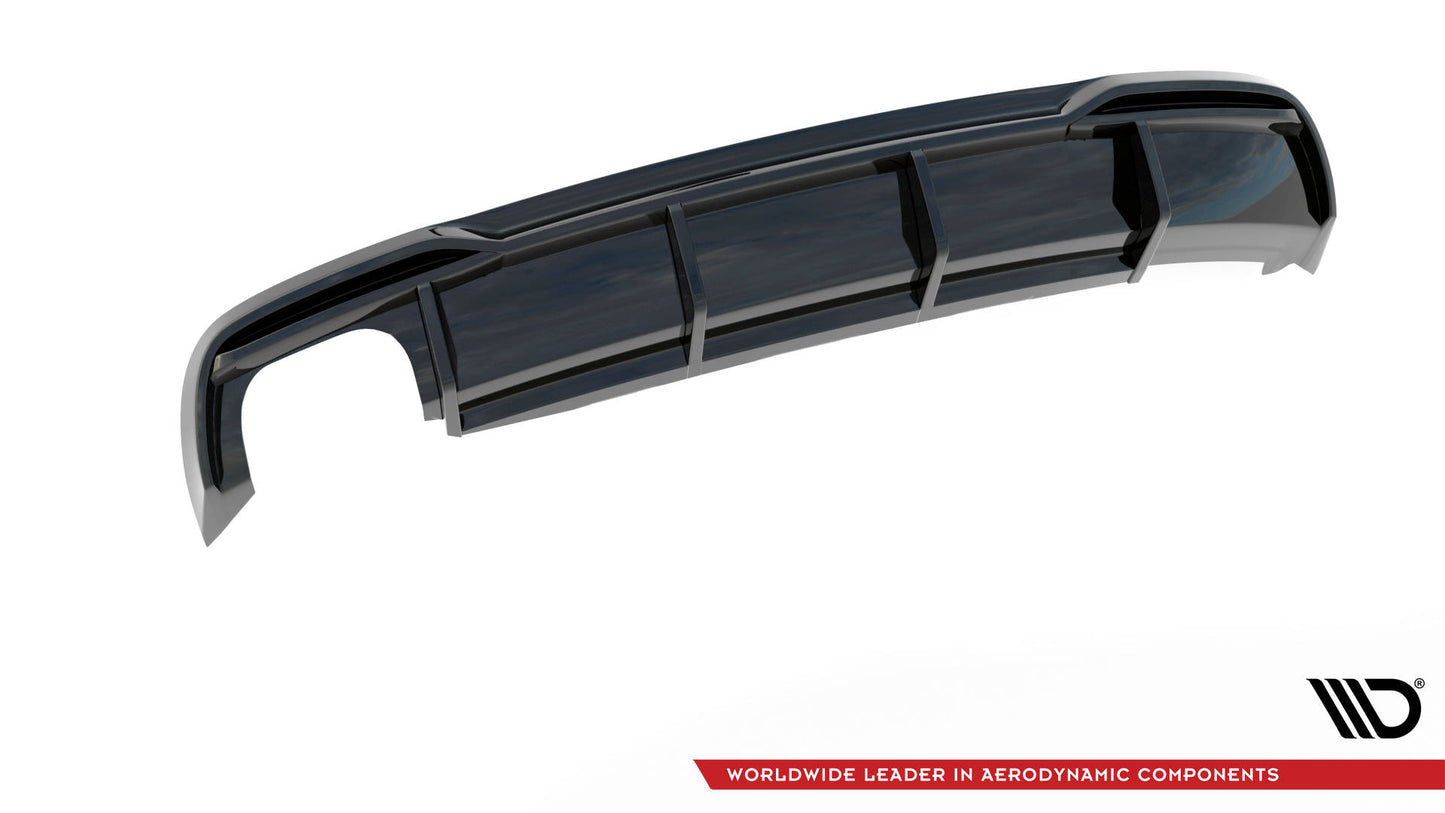 Maxton Diffusor Heck Ansatz für Audi A5 Coupe 8T Facelift (Version mit Doppelauspuff auf einer Seite)