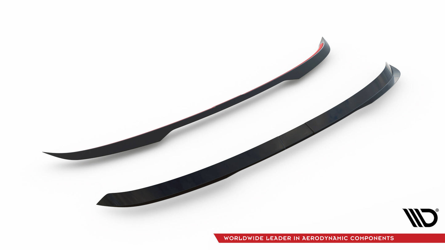 Maxton Spoiler CAP für Hyundai Kona N-Line Mk2 schwarz Hochglanz