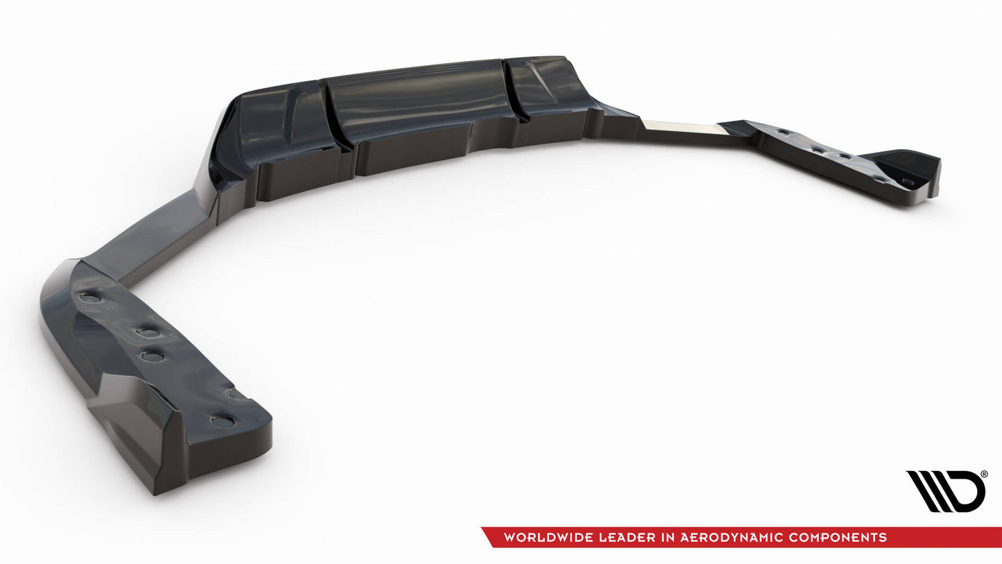 Maxton Mittlerer Diffusor Heck Ansatz DTM Look für BMW X6 M F96 schwarz Hochglanz