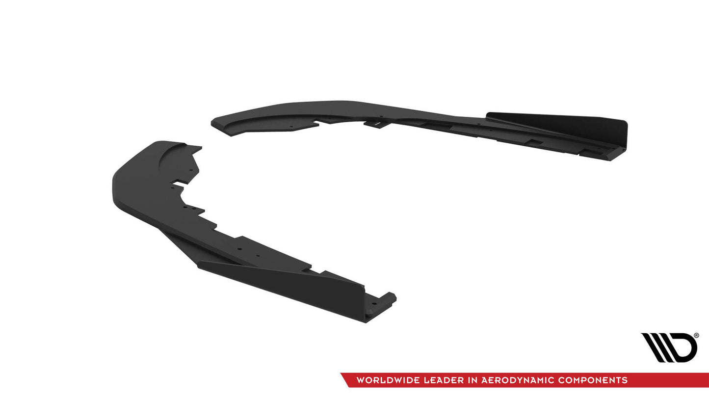 Maxton Street Pro Heck Ansatz Flaps Diffusor +Flaps für Kia Stinger GT / GT-Line Mk1 schwarz Hochglanz
