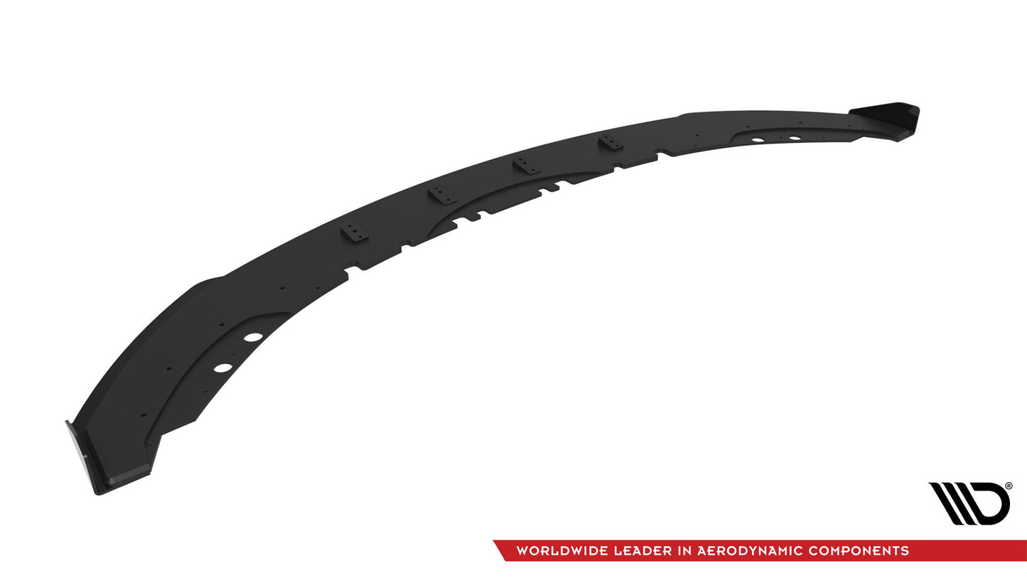 Maxton Street Pro Front Ansatz für +Flaps für + Flaps BMW 4er Coupe / Gran Coupe / Cabrio M-Paket F32 / F36 / F33 schwarz...
