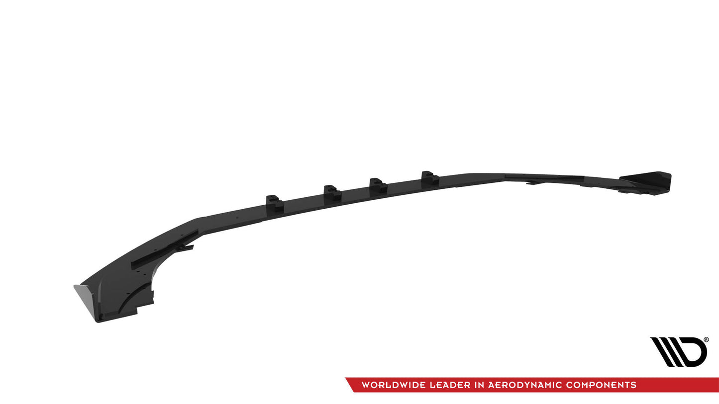 Maxton Street Pro Front Ansatz für +Flaps für V.1 + Flaps Audi RS3 Limousine 8V Facelift schwarz Hochglanz