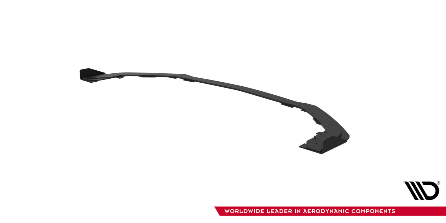 Maxton Street Pro Front Ansatz für +Flaps für + Flaps Ford Mustang GT Mk6 schwarz Hochglanz