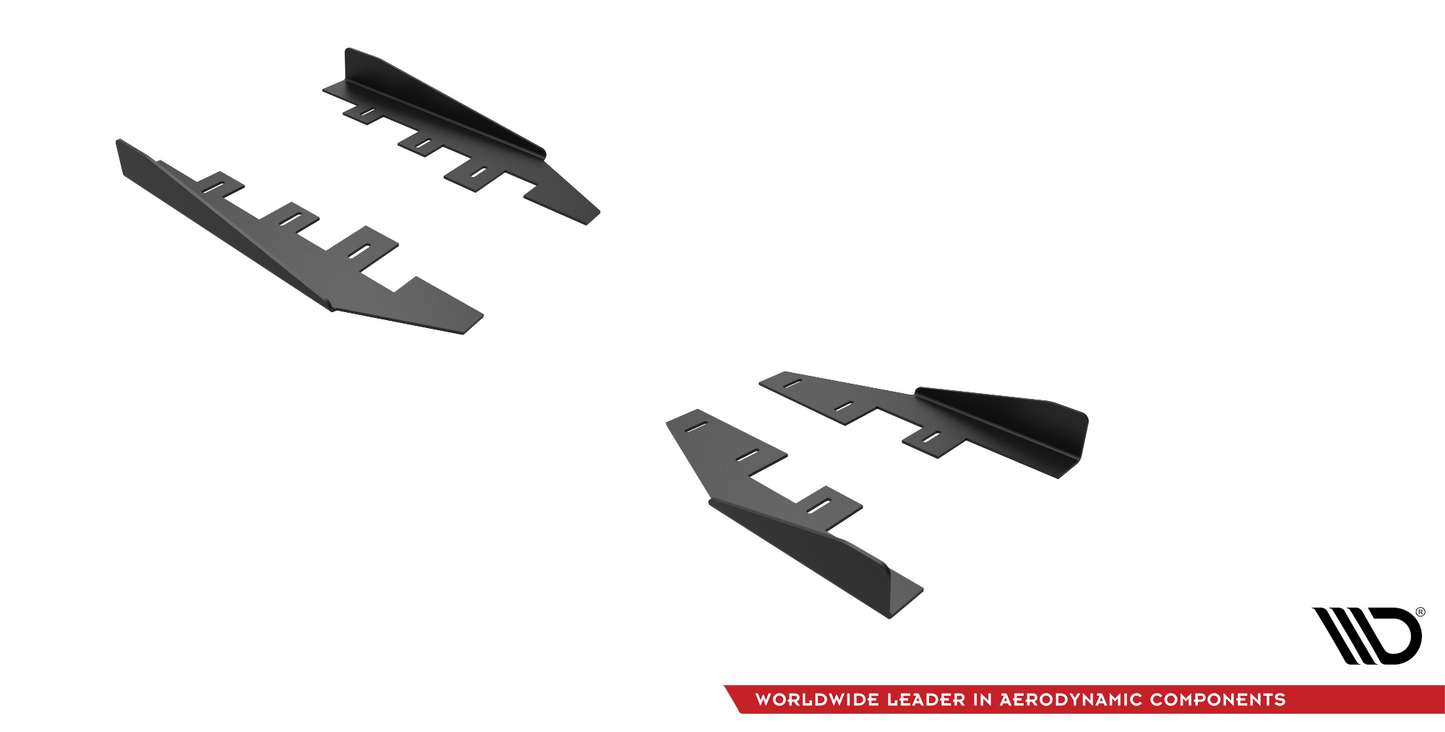 Maxton Side Flaps Ford Mondeo Sport Mk5 Facelift / Fusion Sport Mk2 Facelift schwarz Hochglanz