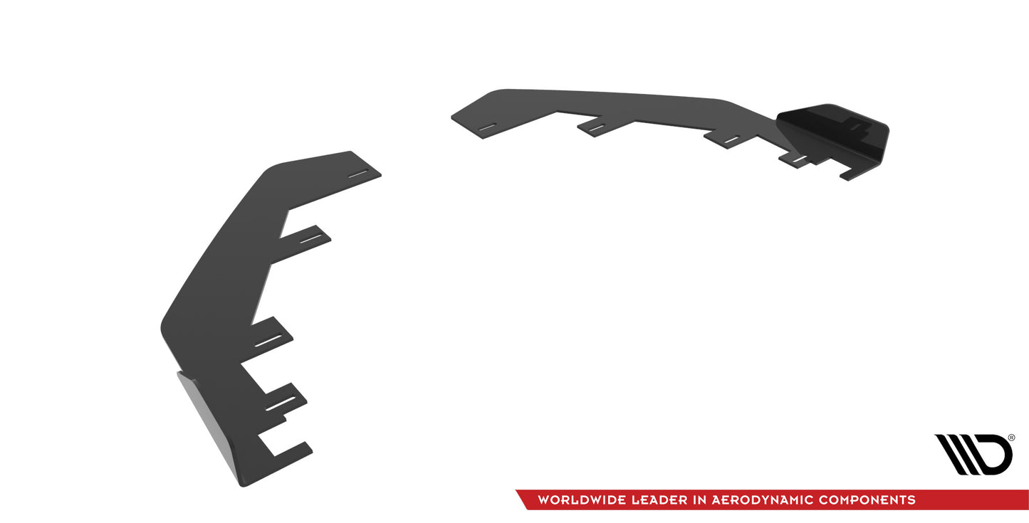 Maxton Front Flaps Mercedes A35 AMG / AMG-Line Aero Pack W177 schwarz Hochglanz