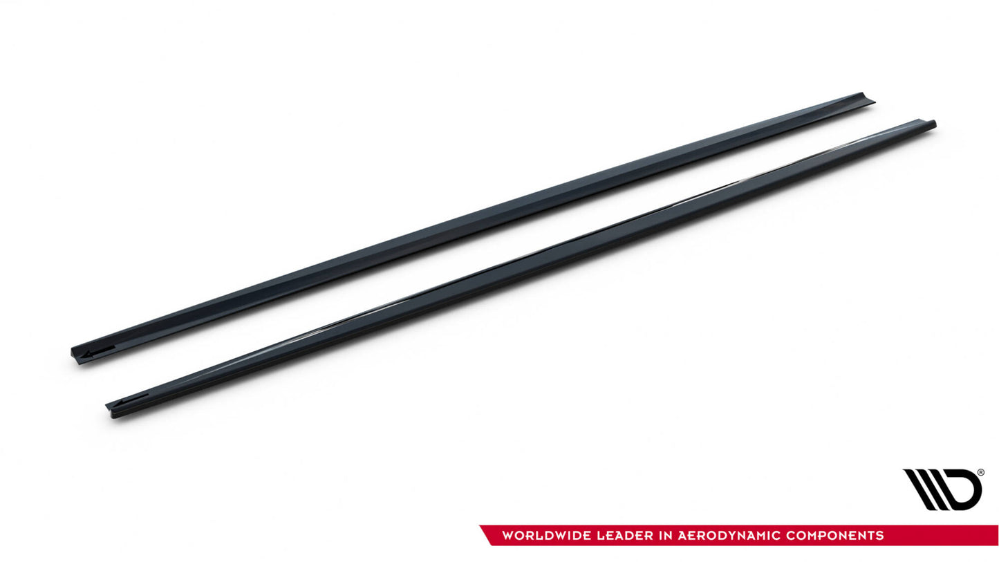 Maxton Seitenschweller Ansatz für V.2 für Ford Focus ST / ST-Line Mk4 schwarz Hochglanz