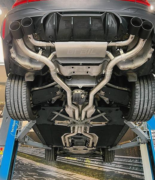 Grail Auspuffanlage BMW F90 M5 3-Zoll ohne Endrohre OPF