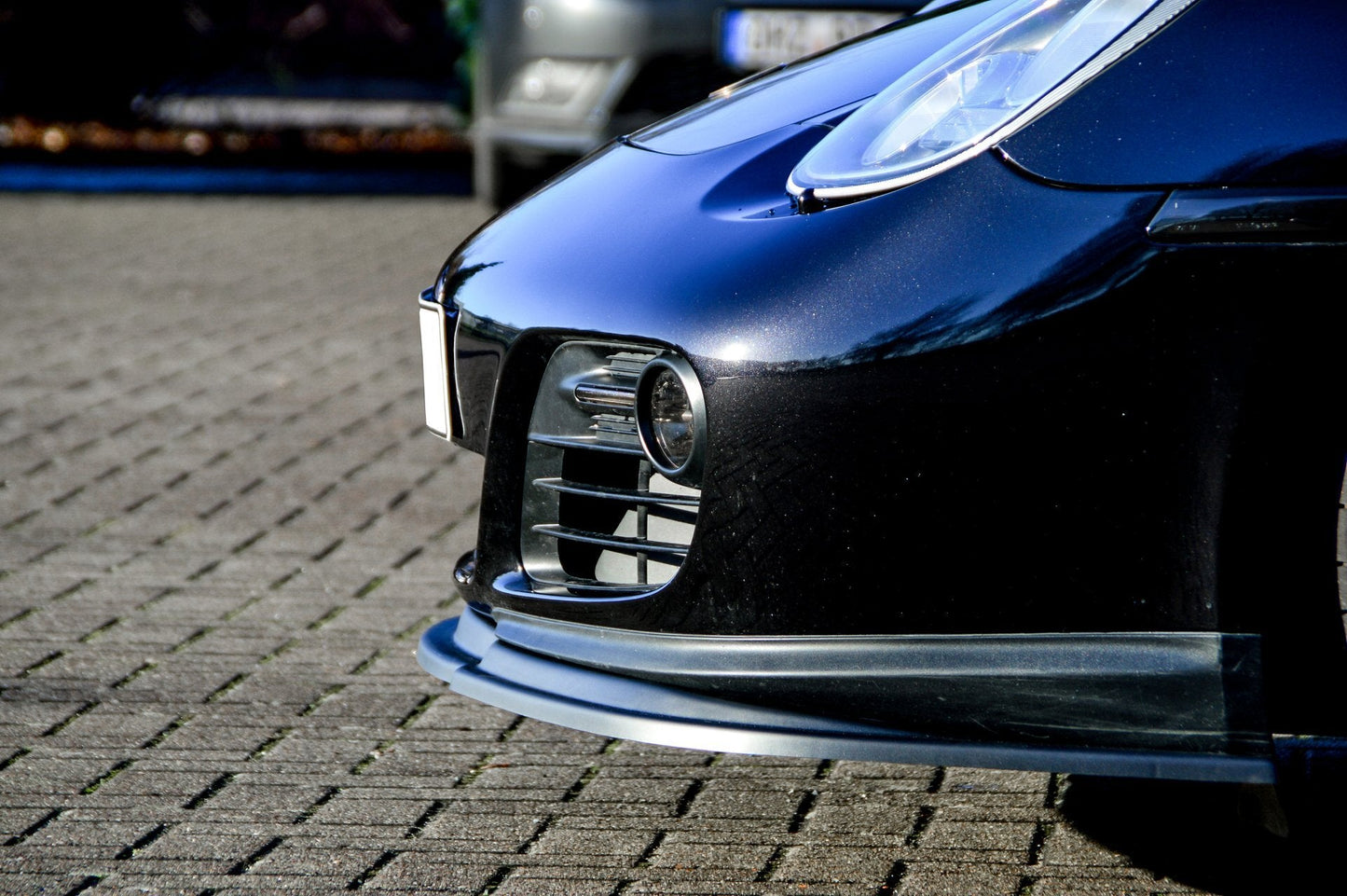 CUP Frontspoilerlippe ABS Porsche Cayman 987 Bj.: 2009-2013 Schwarz Matt