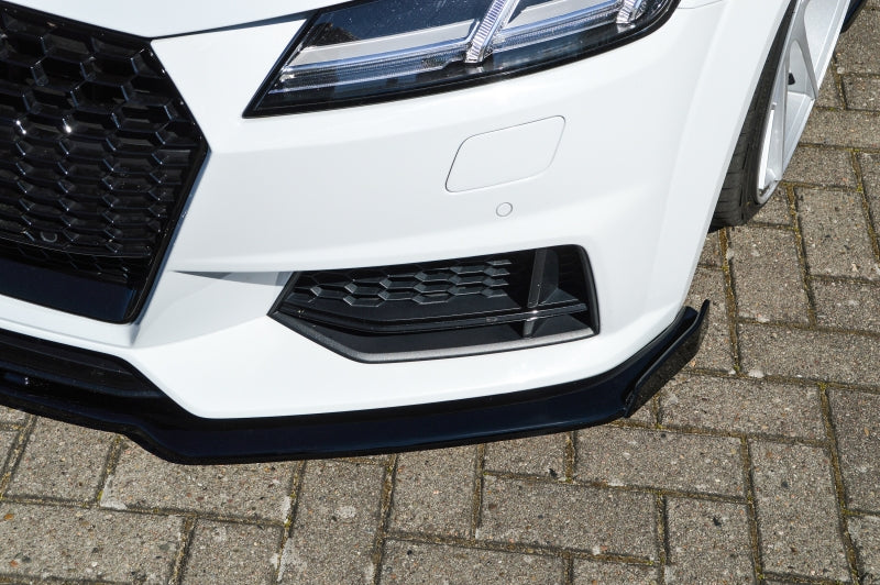 CUP Frontspoilerlippe Phase 2 mit Seitenwing Audi TT 8S Schwarz Matt