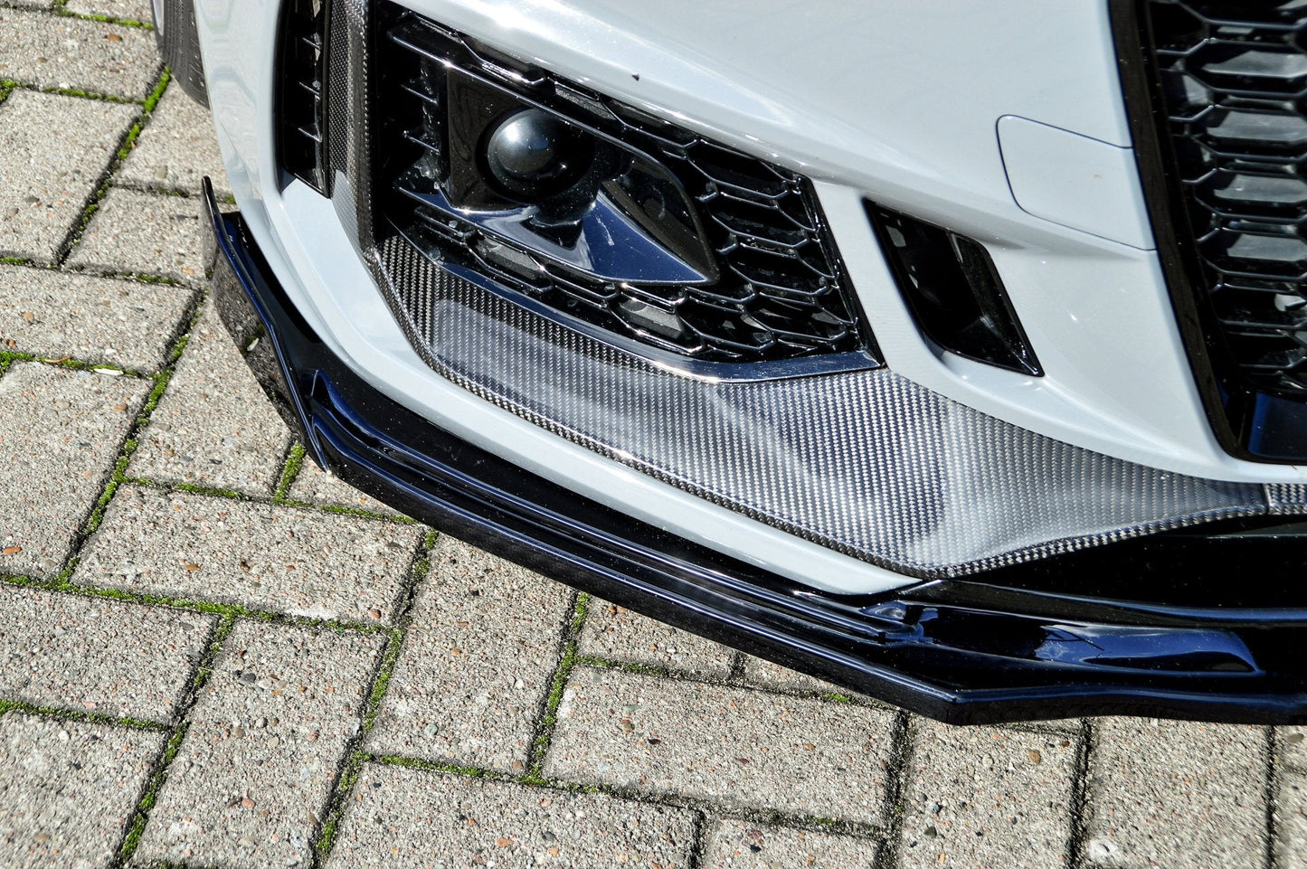 CUP Frontspoilerlippe ABS mit Seitenwing Audi RS4, B9, Avant Carbon