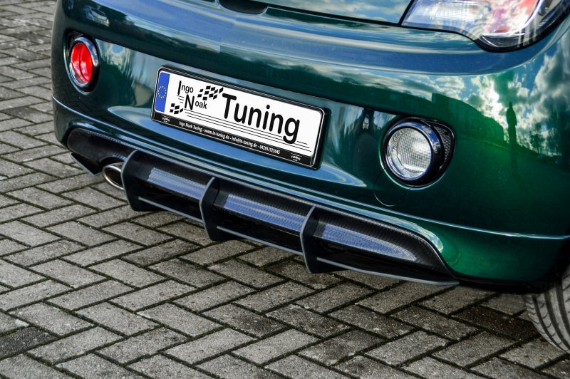 Gefräster Heckansatz Opel Adam S, + OPC Line ab Bj.: 2015- Schwarz Matt