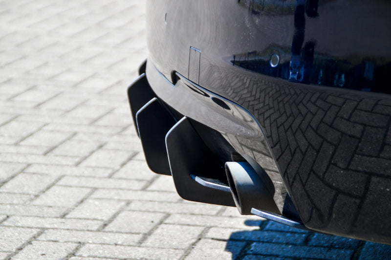Gefräster Heckansatz BMW 5er F10 + F11 Bj.: 2010-2013 Schwarz Matt