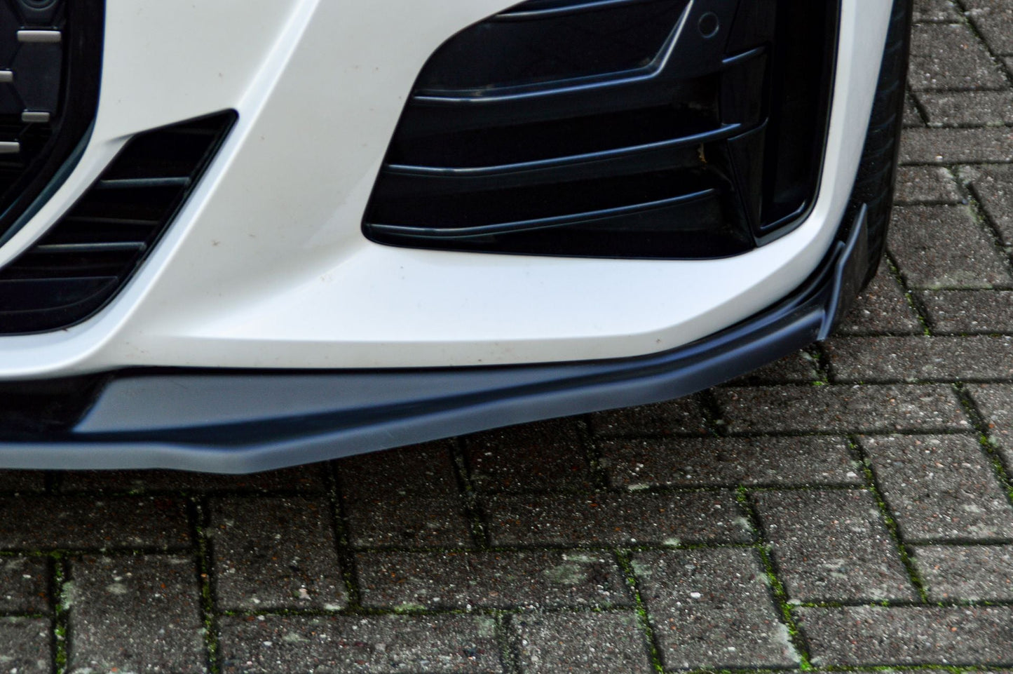 CUP Frontspoilerlippe ABS mit Seitenwing BMW 4er, G22 + G23 Schwarz Matt