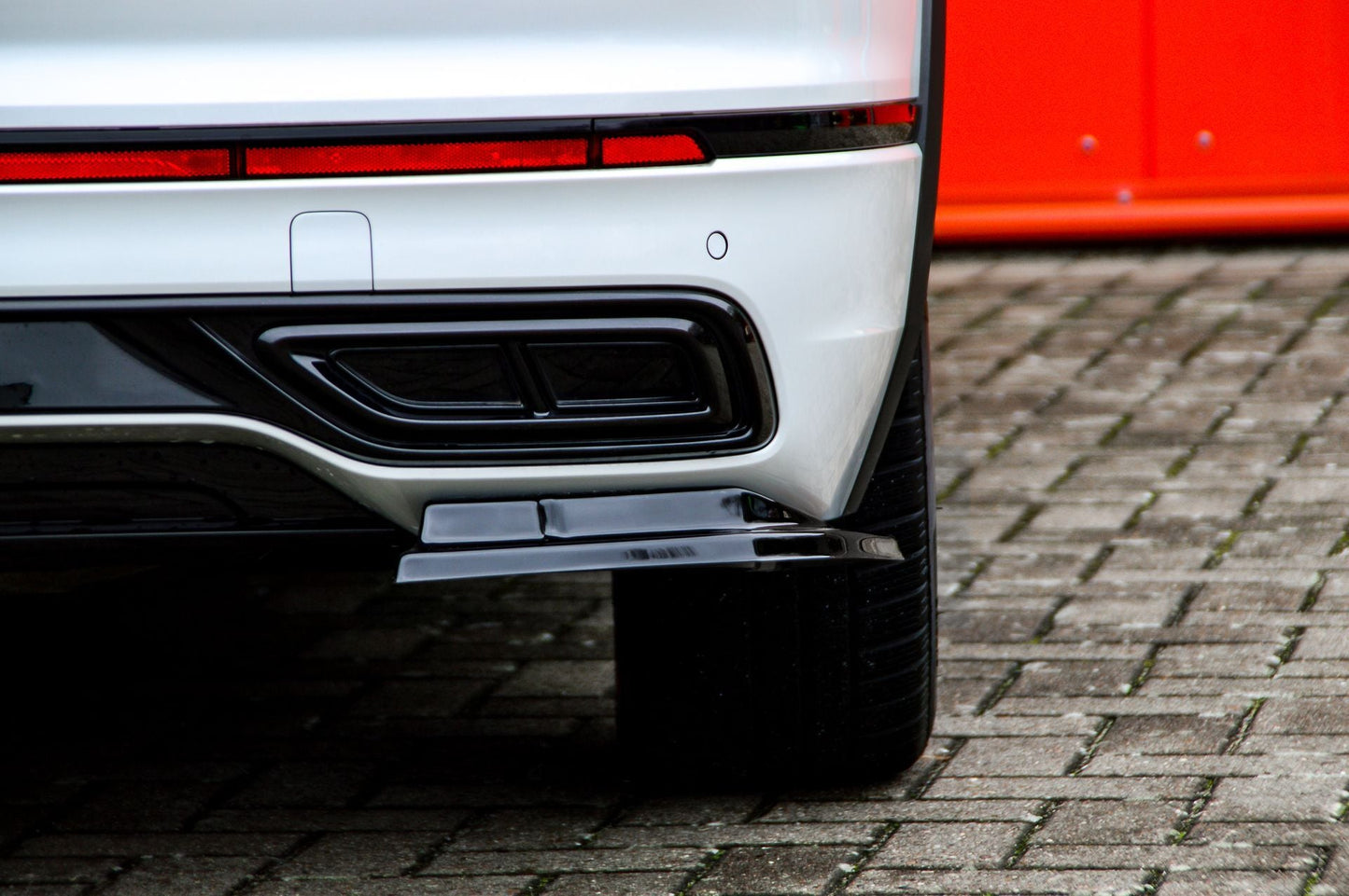 Heckansatz Seitenteile ABS Volkswagen Tiguan 2 Typ AD1 Schwarz Glanz