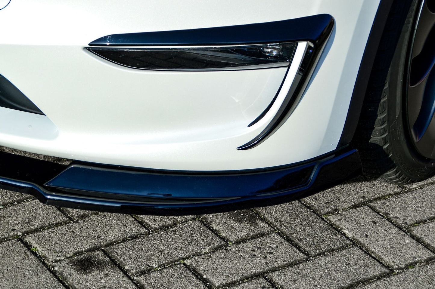 CUP Frontspoilerlippe ABS Tesla Model Y Bj.:2020- Schwarz Matt