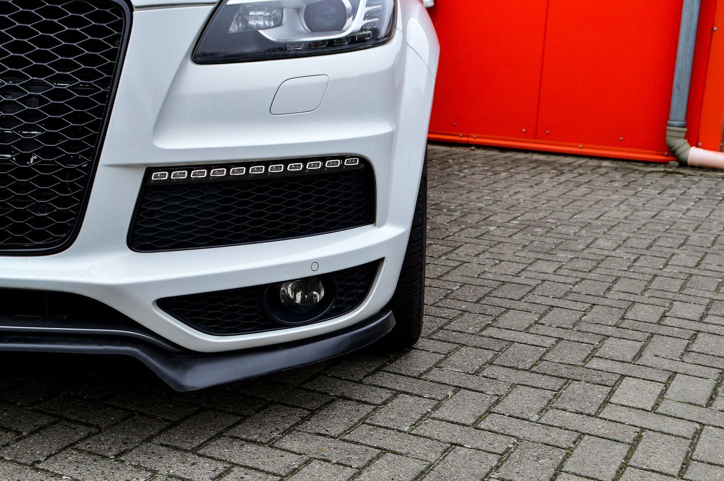 CUP Frontspoilerlippe ABS Audi Q7 4L Bj.: 2009-2015 Schwarz Glanz