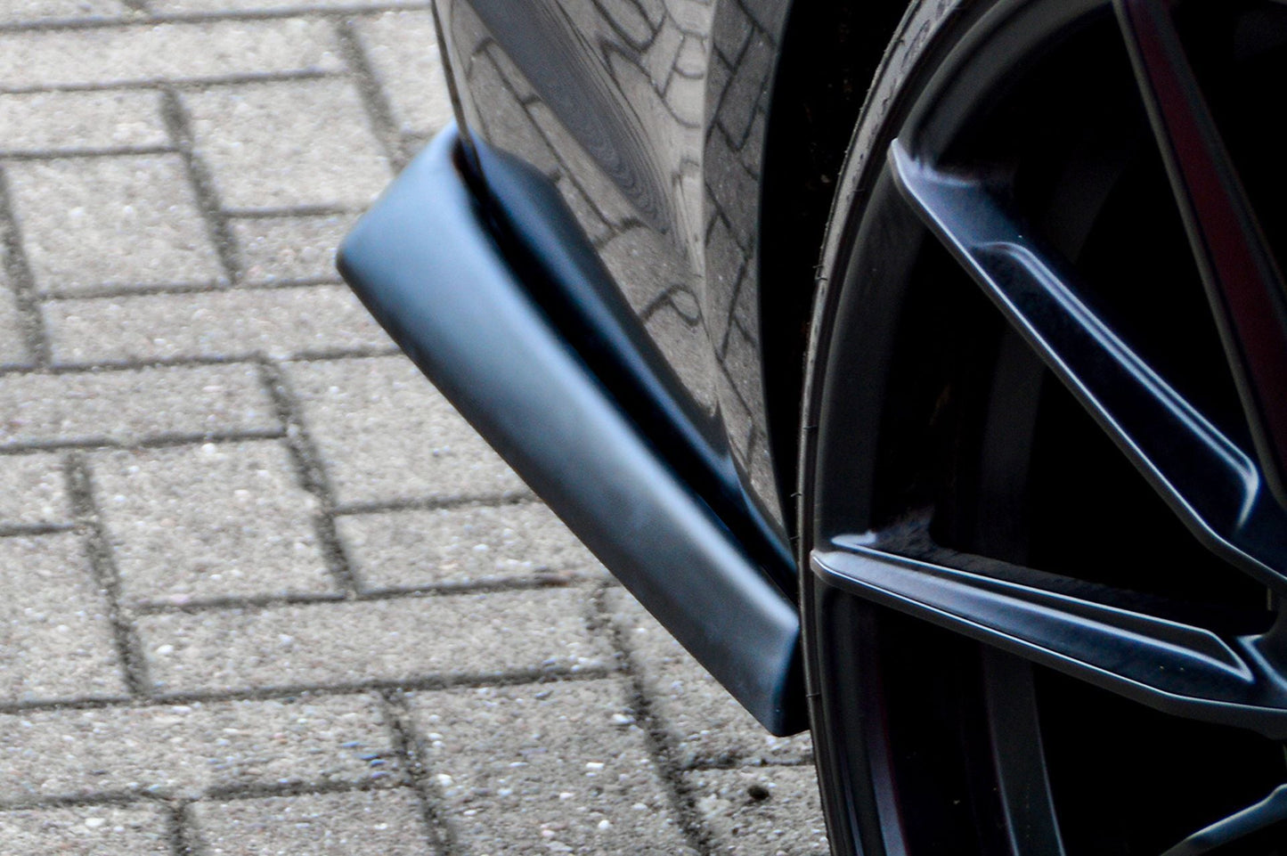 Heckansatz Seitenteile ABS Audi S4 Typ: B9 Bj.:2015-2019 Schwarz Glanz