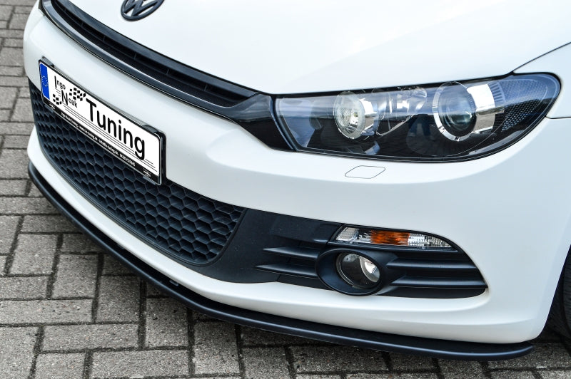 CUP Frontspoilerlippe ABS Volkswagen Scirocco 3 Typ 13 Schwarz Glanz