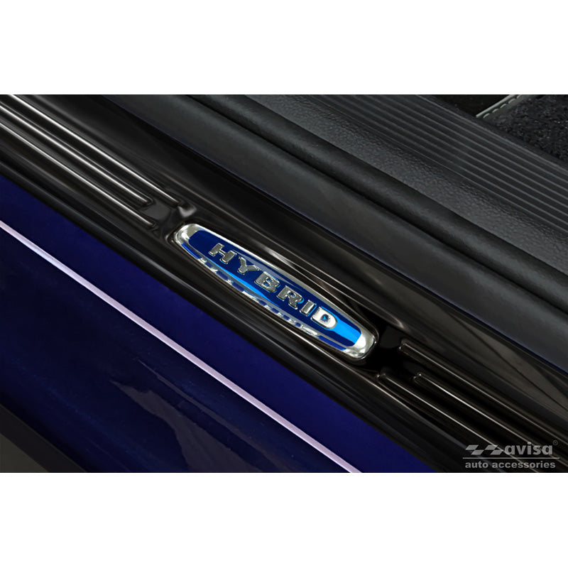 Schwarz Edelstahl Einstiegsleisten passend für Volkswagen Golf VIII Hatchback/Variant 2020- 'Hybrid' - 4-teilig