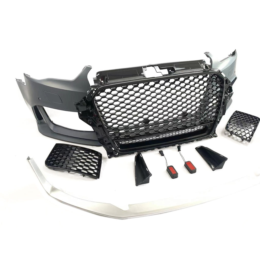 Sport Stoßstange Front Grill AUDI A3 (8V) Limousine Cabrio 2013-2016 RS3-Stil