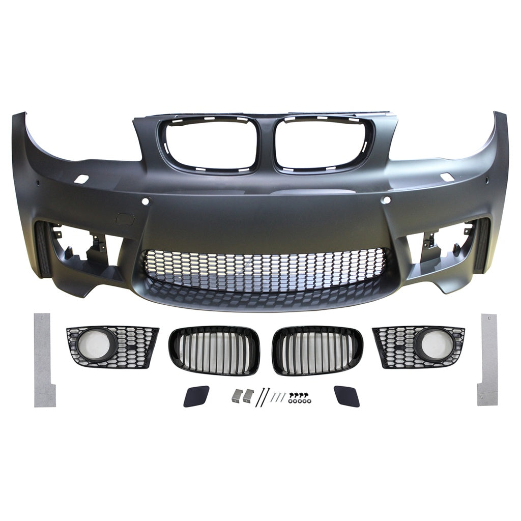 Frontstoßstange PDC SRA Grill unlackiert für BMW 1er E81 E82 E87 E88 2004-2011