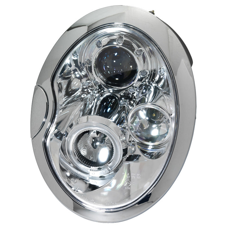 Satz Frontscheinwerfer passend für BMW New Mini R50-R53 2001-2006 - Chrom - inkl. Standlichtringen