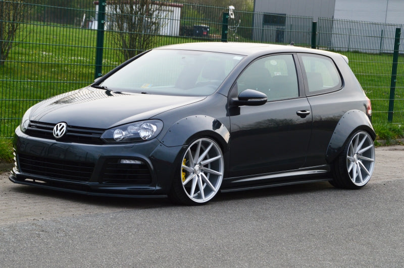 Radlaufverbreiterung 4 tlg. Volkswagen Golf 6R, Typ 1K Schwarz Glanz