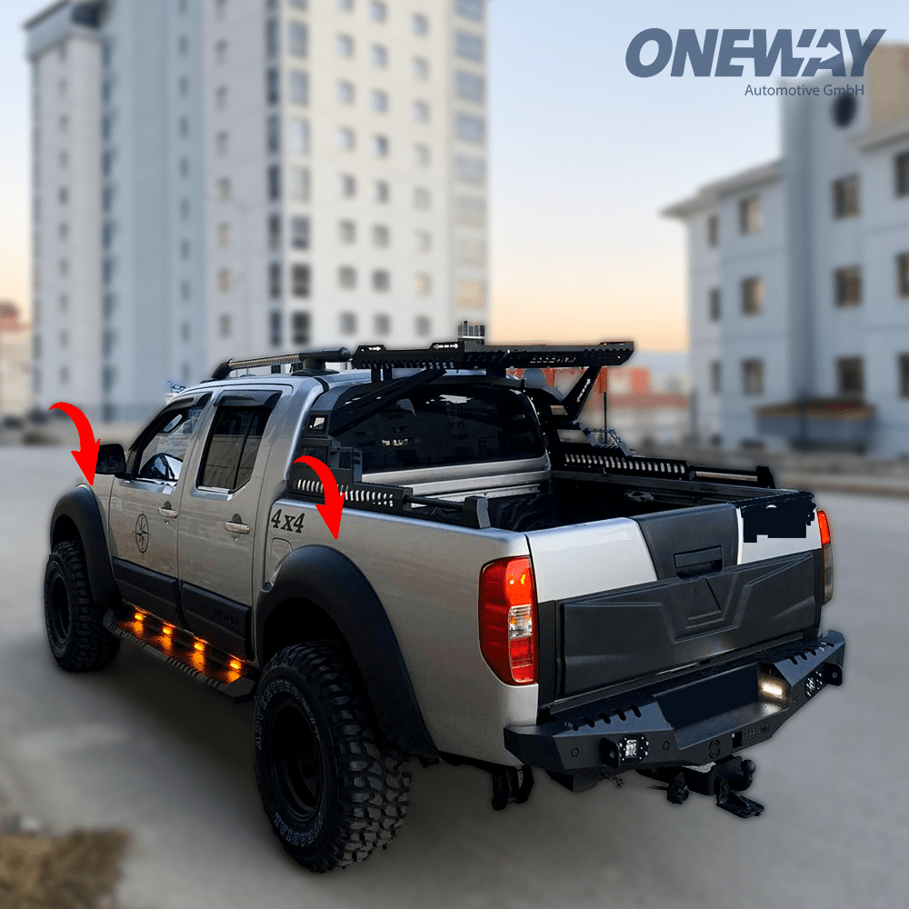 Oneway Kotflügelverbreiterungen NISSAN Navara D40 2010-2014 mit ABE TÜV