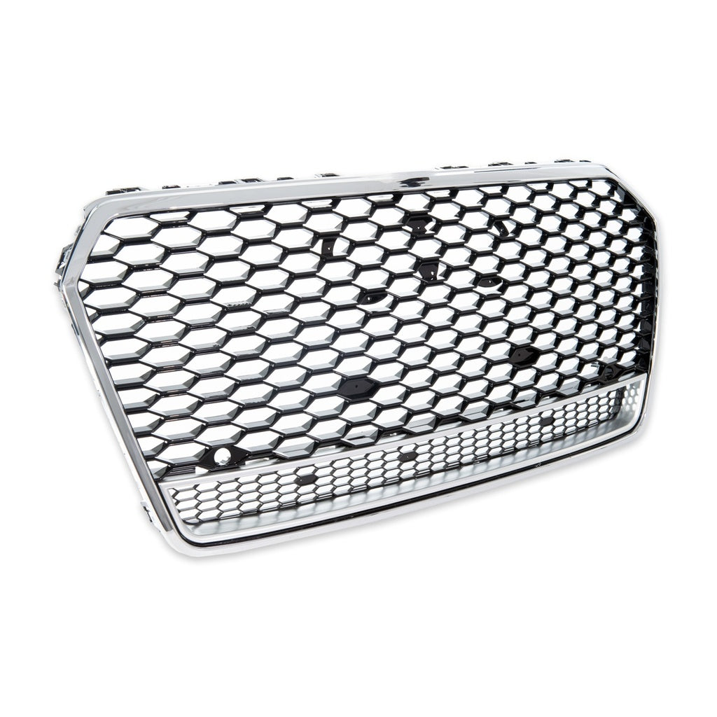 Kühlergrill Chrom-Glanzschwarz für AUDI A7 4G Sportback Facelift 2014-2018