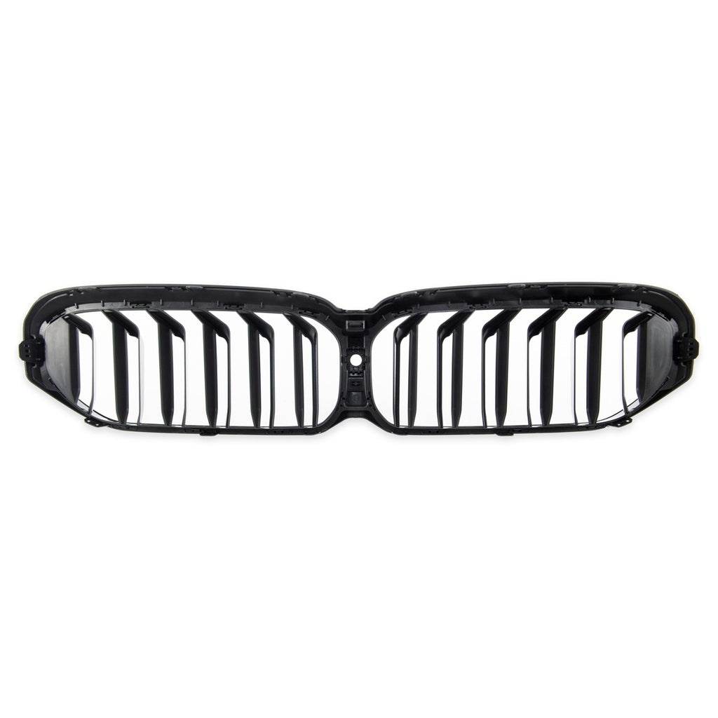 Glänzender Schwarz Kühlergrill Doppel-Linie für BMW 5 G30 G31 Facelift Limousine und Touring 2020-2023