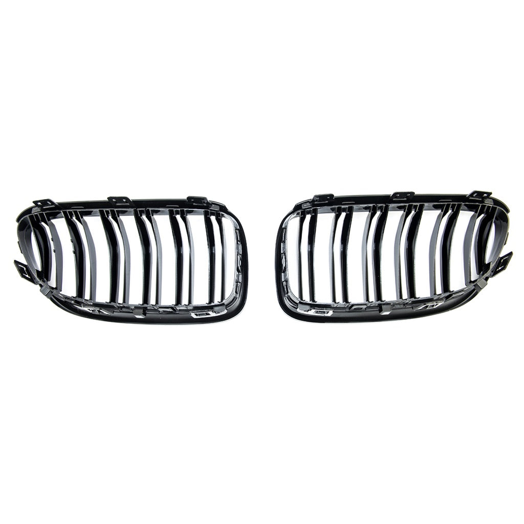 Glänzender Schwarzer Frontgrill Dual Line BMW 3 E92 E93 Facelift Coupé Cabrio 2010-2013