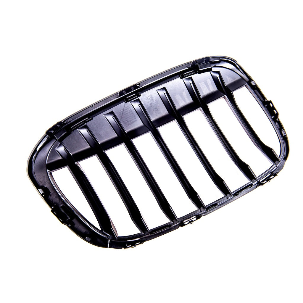 Sport Kühlergrill Single Line Matt Schwarz für BMW X1 F48 Pre-Facelift 2015-2019