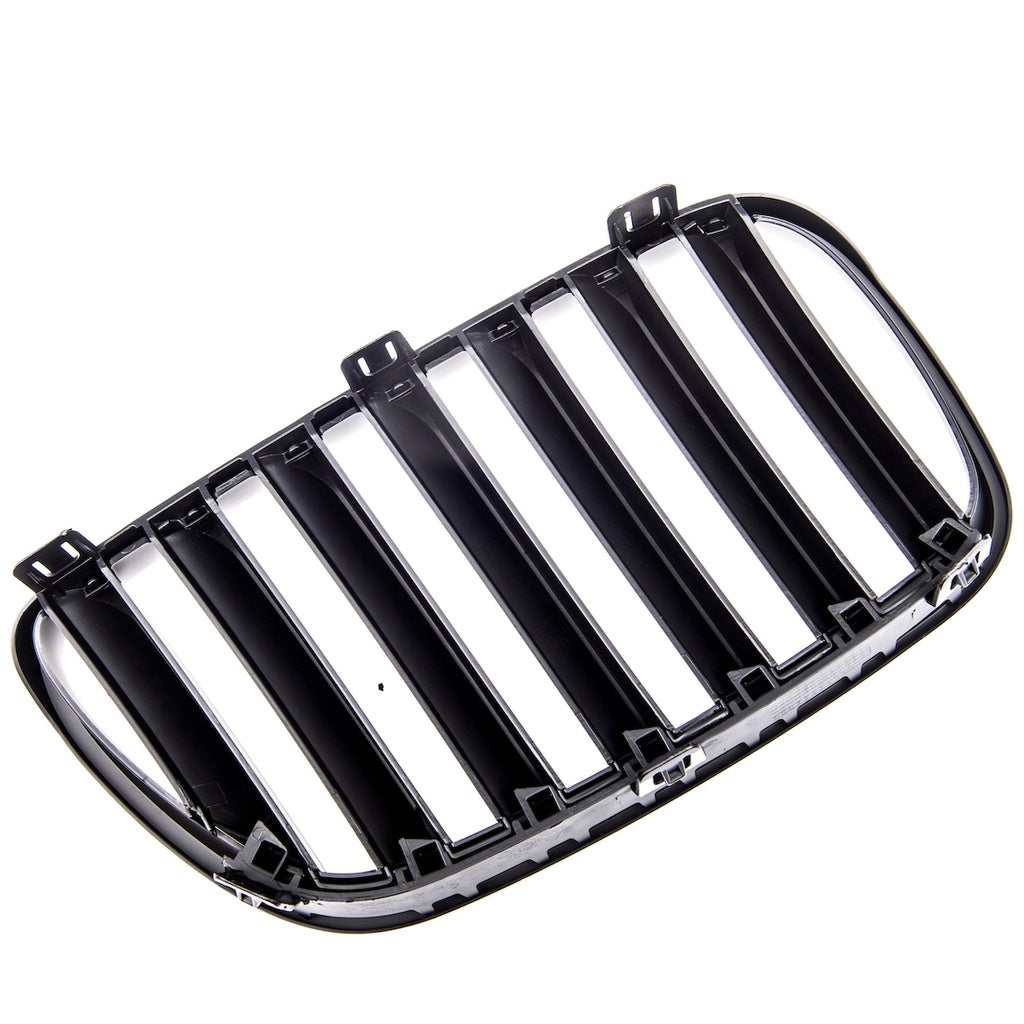 Sport Kühlergrill Single Line Mattschwarz für BMW X3 E83 Facelift 2006-2010