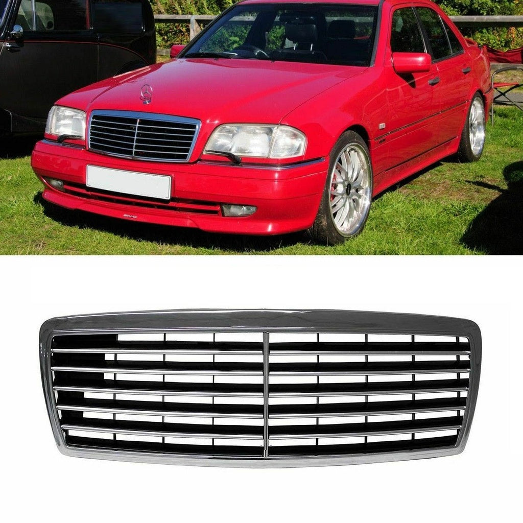 Kühlergrill Chrom MERCEDES C-Klasse W202 Limousine T-Modell 1993-2000