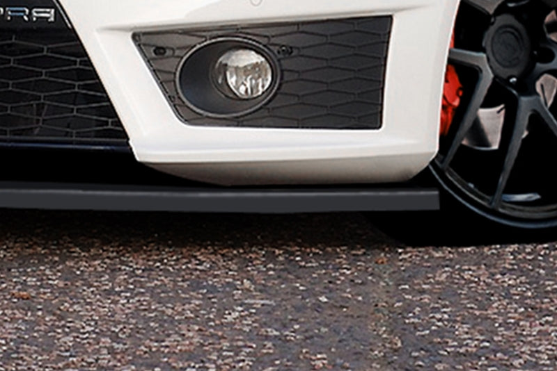 CUP Frontspoilerlippe ABS Seat Leon, 1P, Cupra R Bj.: 2009-2012 Schwarz Glanz