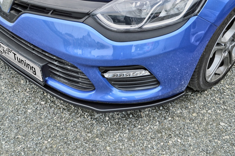 CUP Frontspoilerlippe ABS Renault Clio 4, GT + GT-Line Schwarz Matt