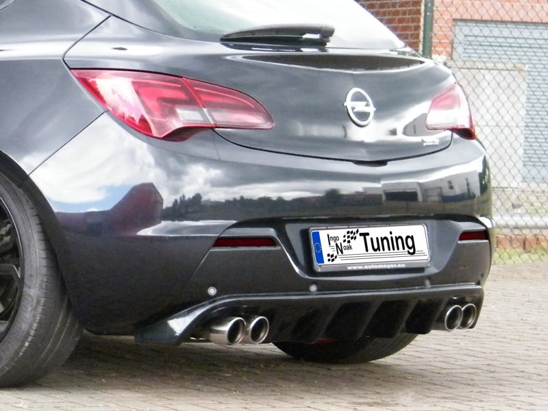 Heckdiffusor ABS Opel Astra J GTC ab Bj.: 11/2012- Schwarz Glanz