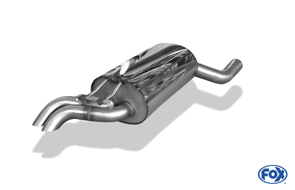 Mercedes E-Klasse W124 Cabrio Endschalldämpfer Ø70mm - 2x55 Typ 28 (Dieseloptik - von hinten nicht sichtbar)
