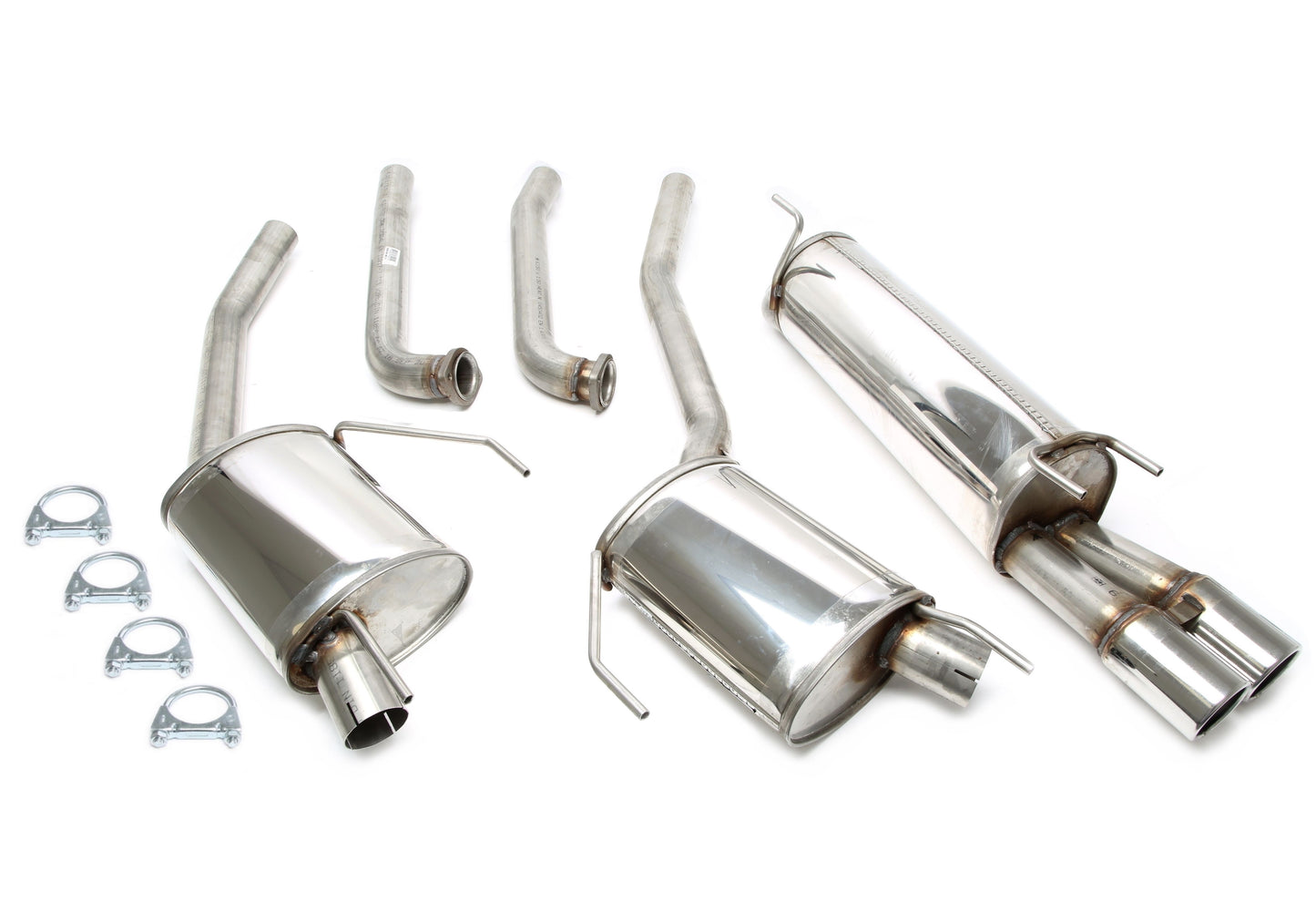 TA Technix Edelstahlanlage 2x80mm passend für Opel Omega B Caravan