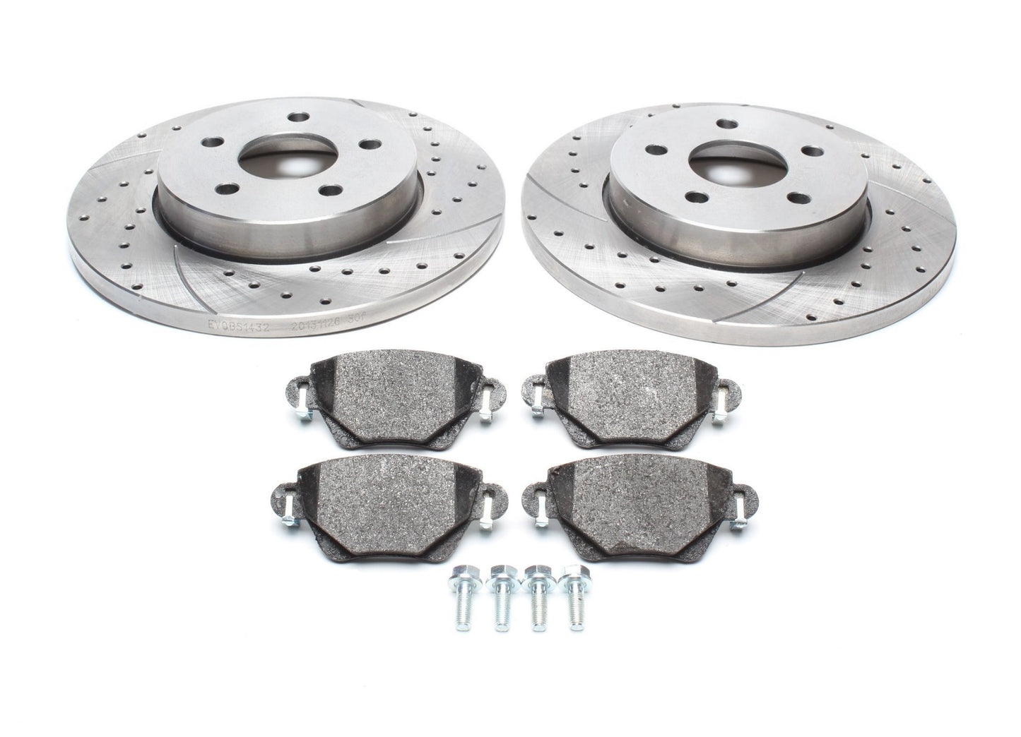 TA Technix Sport Bremsscheiben Satz inkl. Bremsbelagsatz Hinterachse passend für Ford Mondeo III / Jaguar X-Type